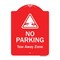 Signmission No Parking Tow Away Zone W/ Graphic Heavy-Gauge Aluminum Architectural Sign, 24" x 18", RW-1824-9815 A-DES-RW-1824-9815 - alternate 1